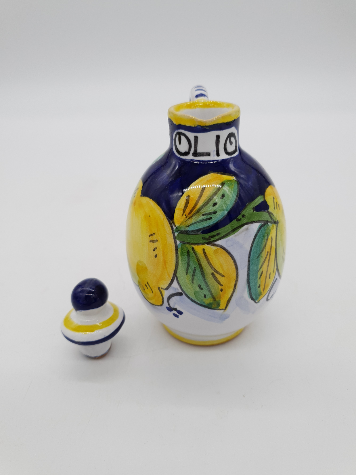Set Olio Aceto Decoro Limone Gambino