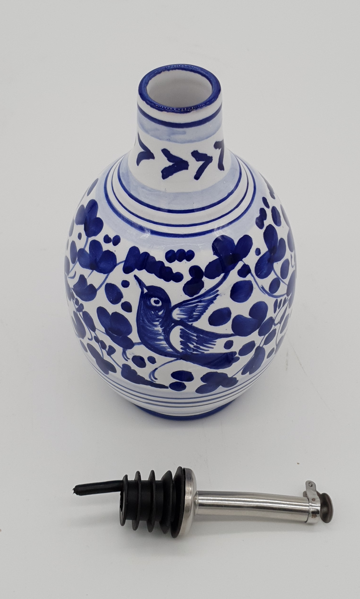 Oliera Decoro Arabesco Blu