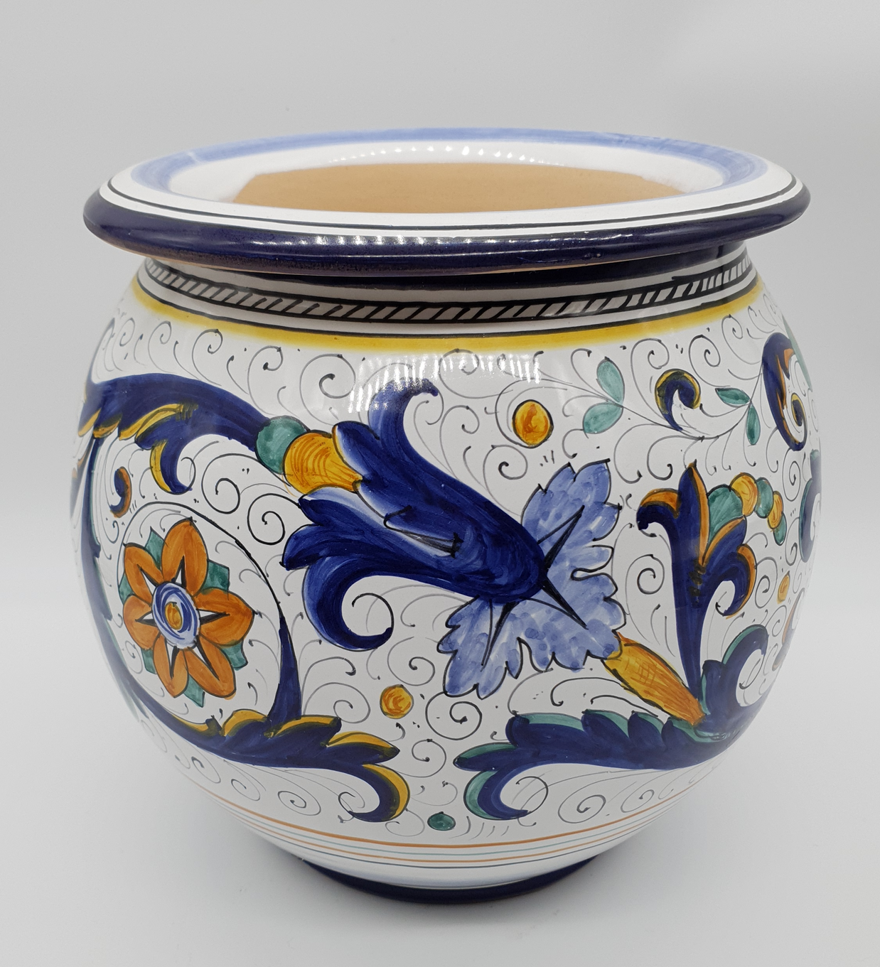 Porta Vaso Decoro Deruta