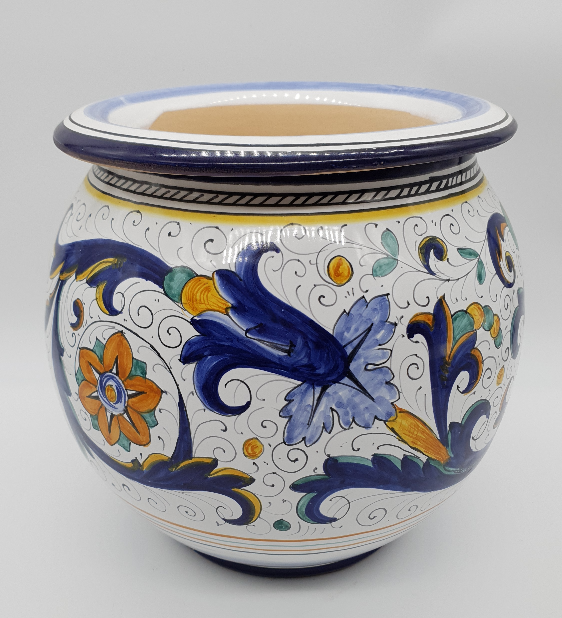 Porta Vaso Decoro Deruta