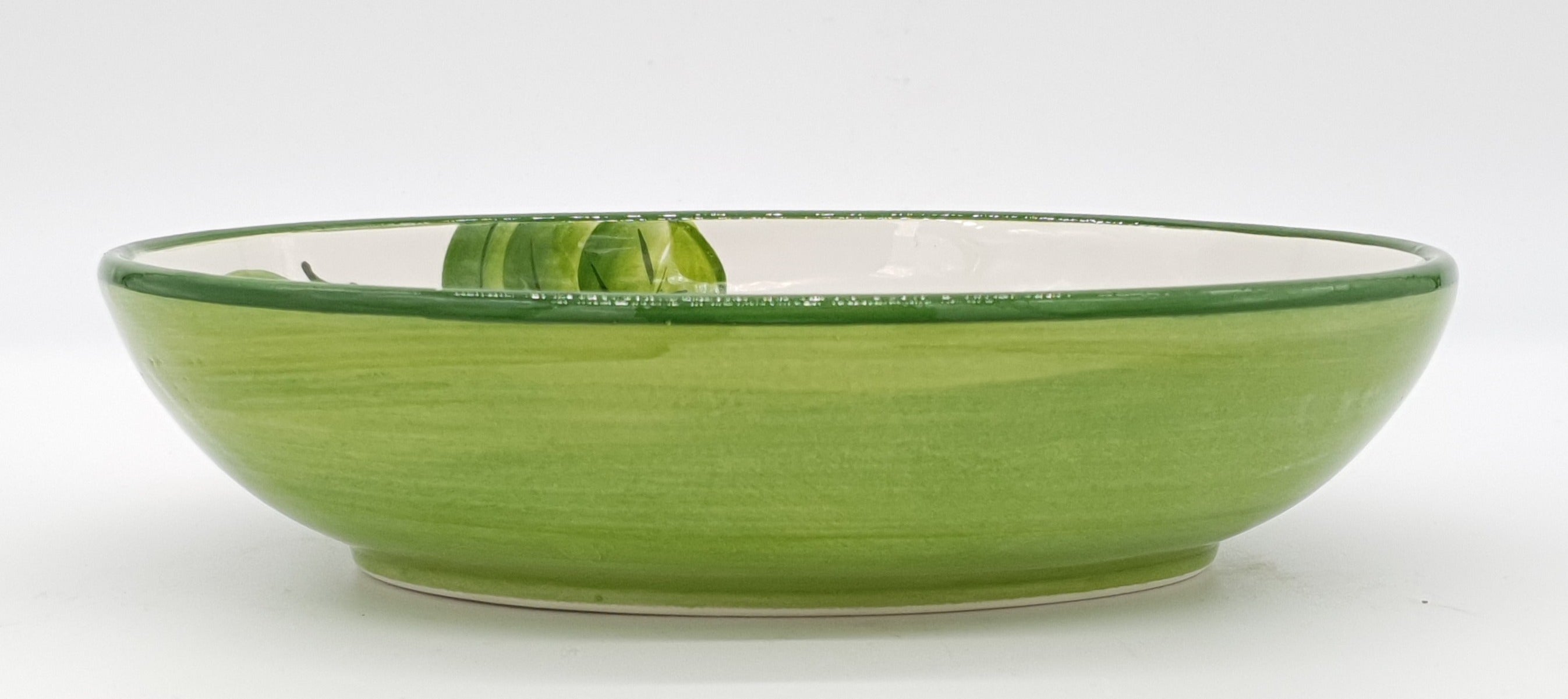 Bolo Bowl Oval Decorated Garlic Olives Chilli