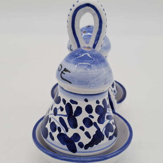 Salt And Pepper Blue Arabesque Decor