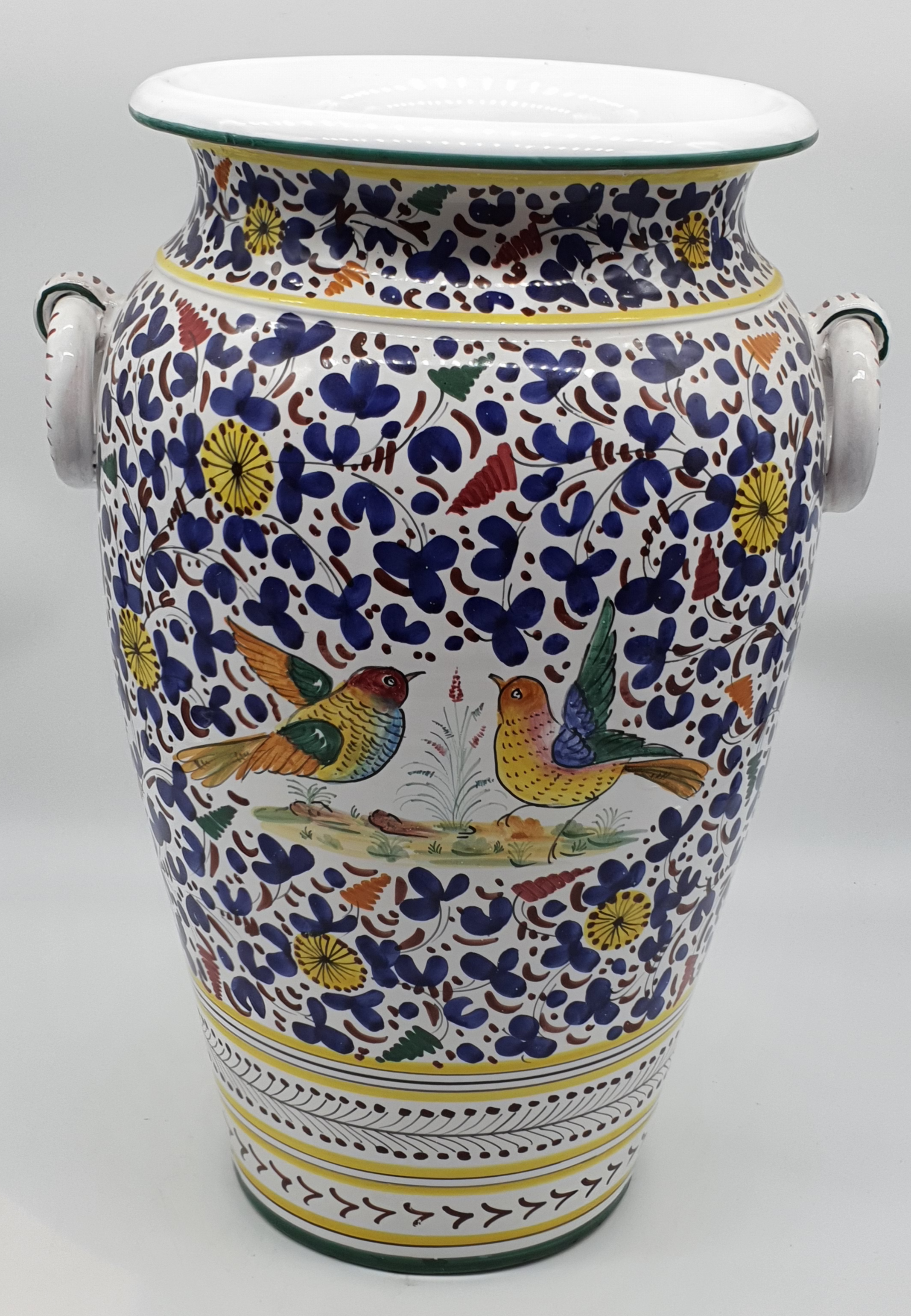 Narrow Colored Arabesque Jar