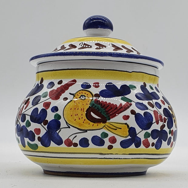 Garlic And Onion Holder Colored Arabesque Decor