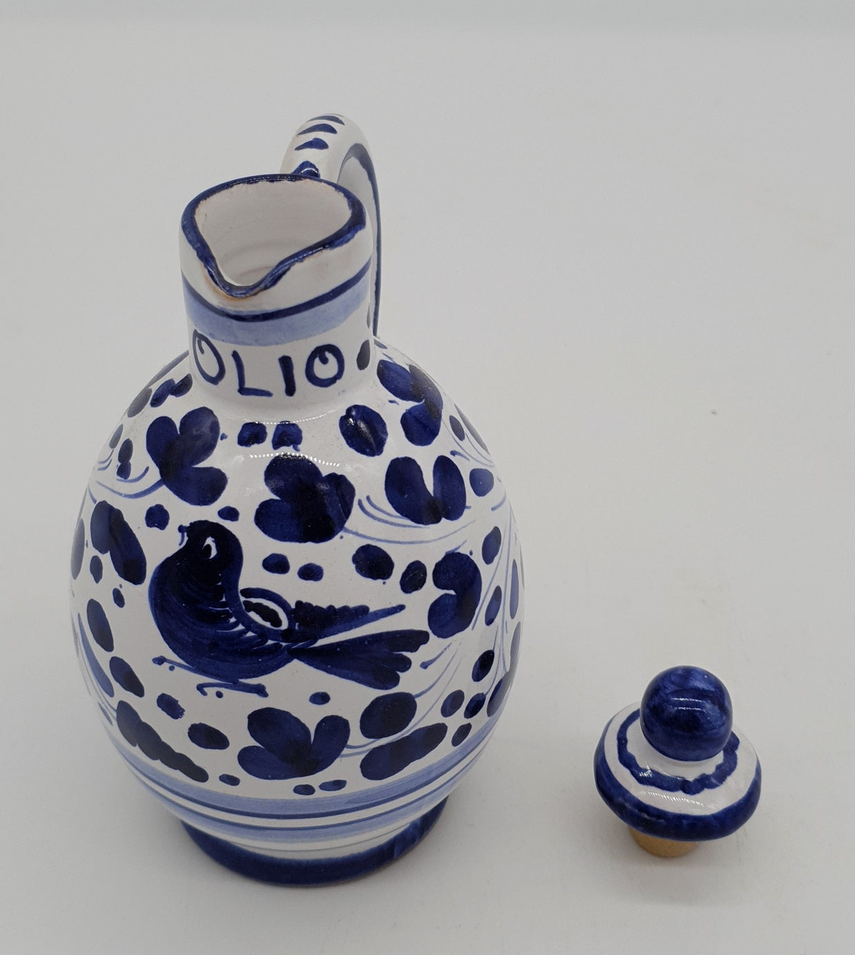 Olio E Aceto Decoro Arabesco Blu