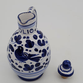 Olio E Aceto Decoro Arabesco Blu