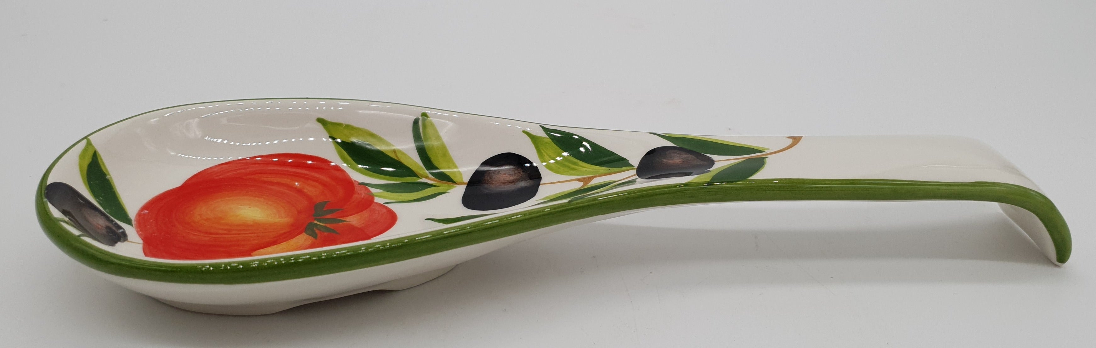 Ladle Or Spoon Holder Tomatoes And Olives Decor