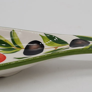 Ladle Or Spoon Holder Tomatoes And Olives Decor