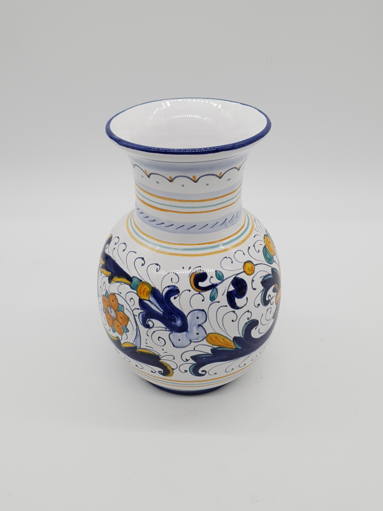 Vaso Pancia Palla Decoro Deruta