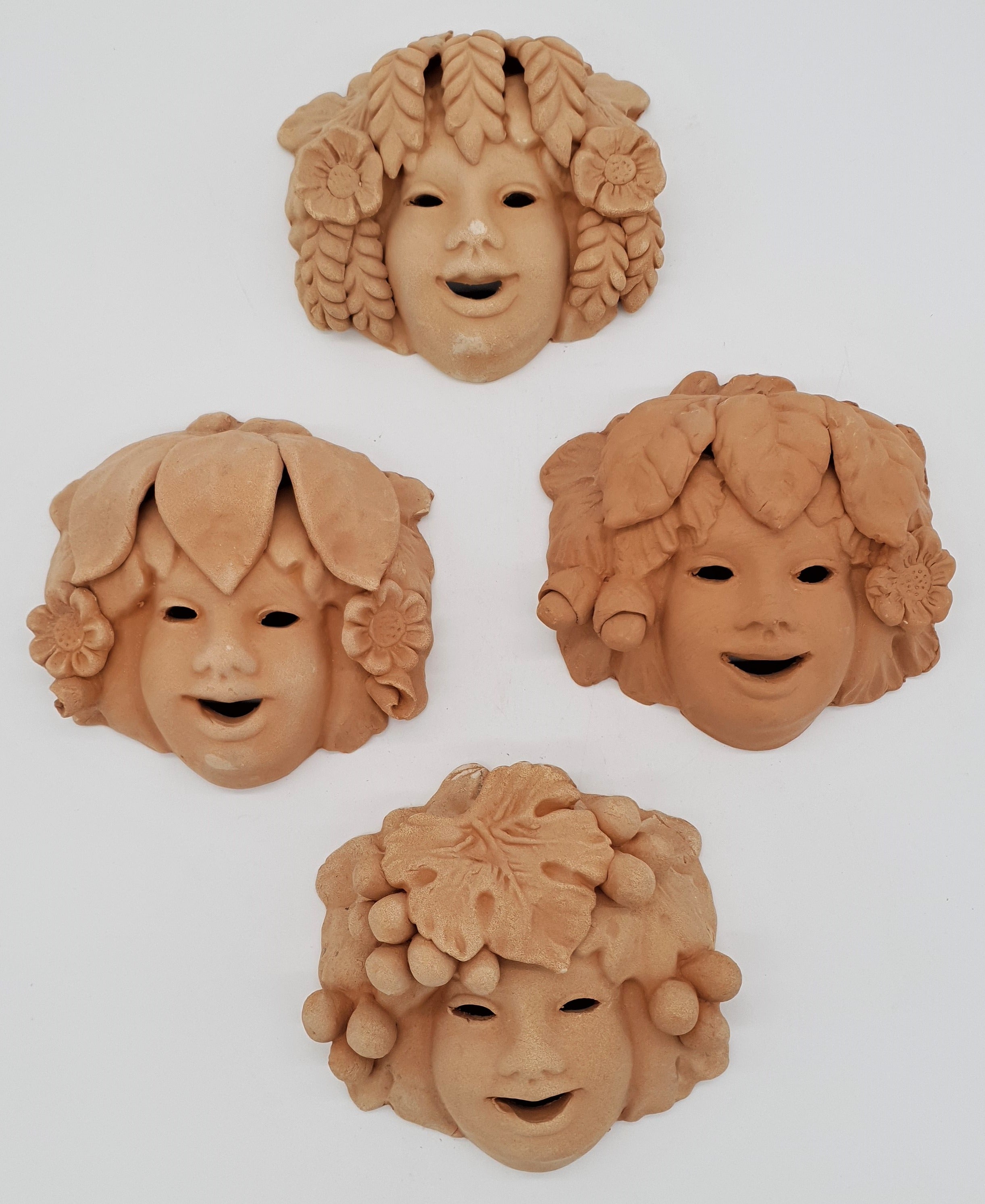 Four Seasons Terracotta Masks Set