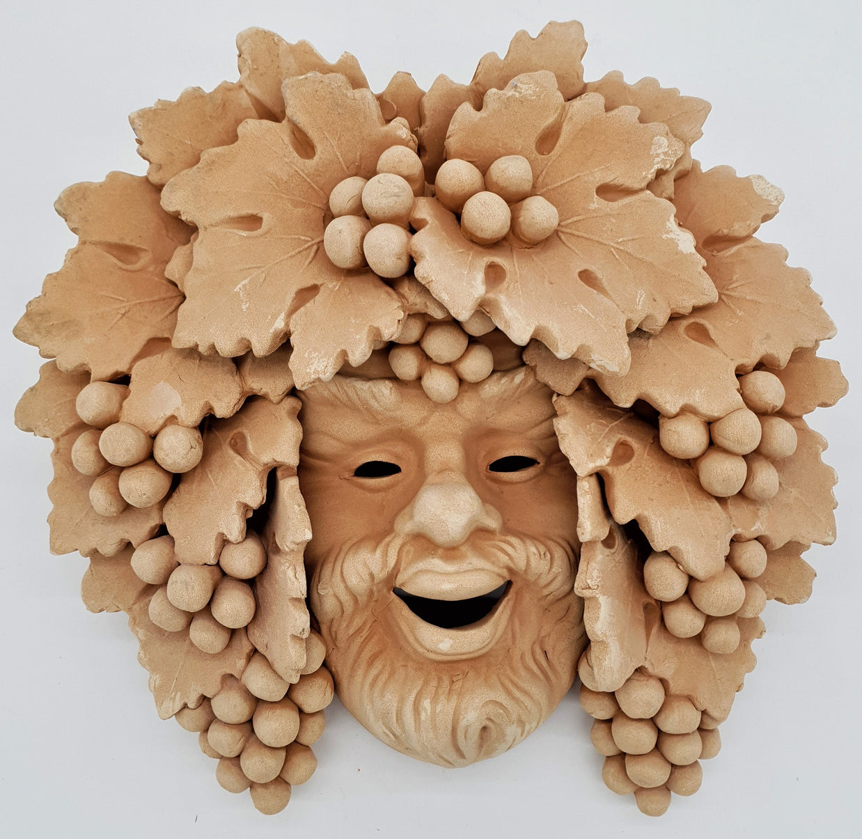 Maschera Bacco Vecchio Piccolo Terracotta