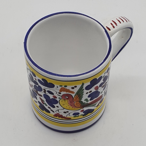 Glass Mug Colored Arabesque Decor