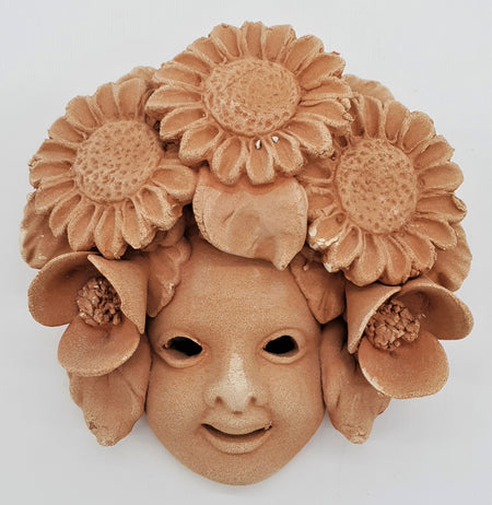 Terracotta Sunflower Tower Mask