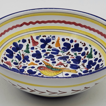 Bolus Or Bowl With Colored Arabesque Decor