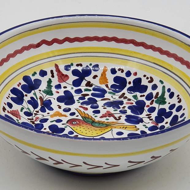 Bowl With Colored Arabesque Decor
