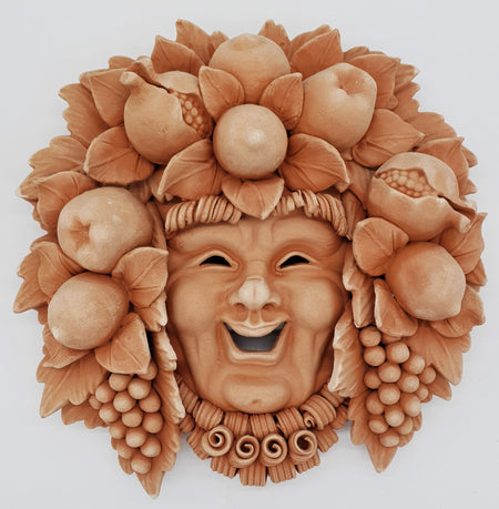 Bacchus Beard Fruit Terracotta Mask