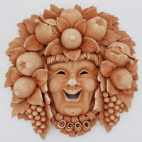 Maschera Bacco Barba Frutta Terracotta