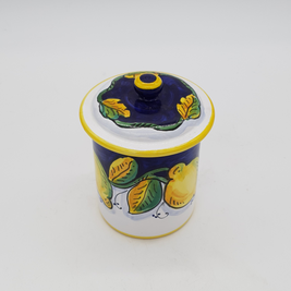 Barattolo con Coperchio Decoro Limone Gambino
