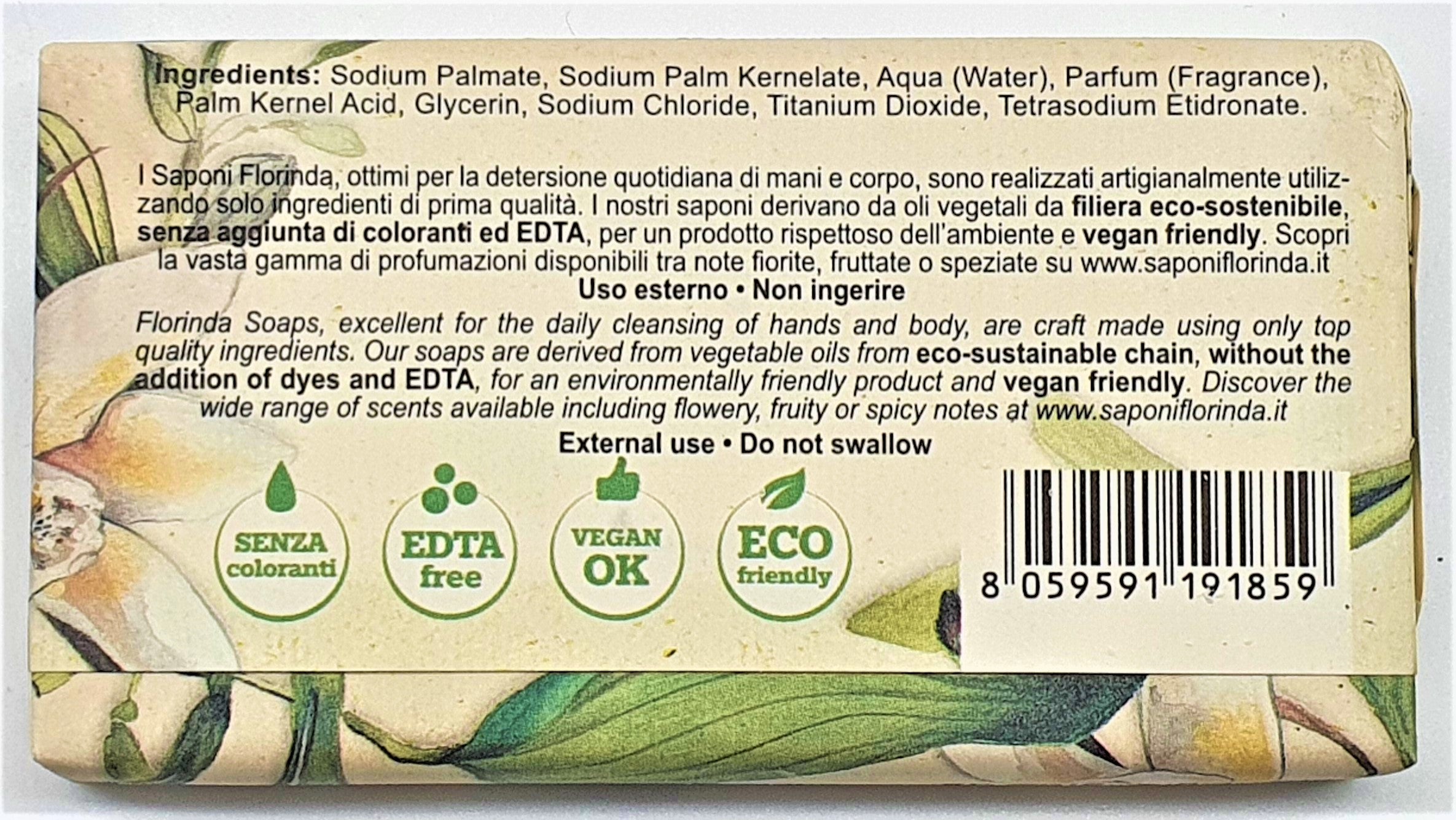 Sapone Vegetale Fiori Di Vaniglia