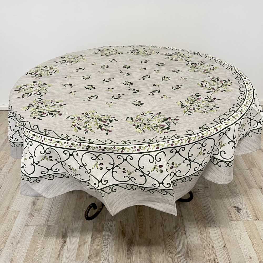 Tovaglia provenzale rettangolare o rotonda, antimacchia, 100% poliestere, colore: limone (verde, 180 cm Tovaglia provenzale rettangolare o rotonda, antimacchia, 100% poliestere, colore: limone (verde, 180 cm