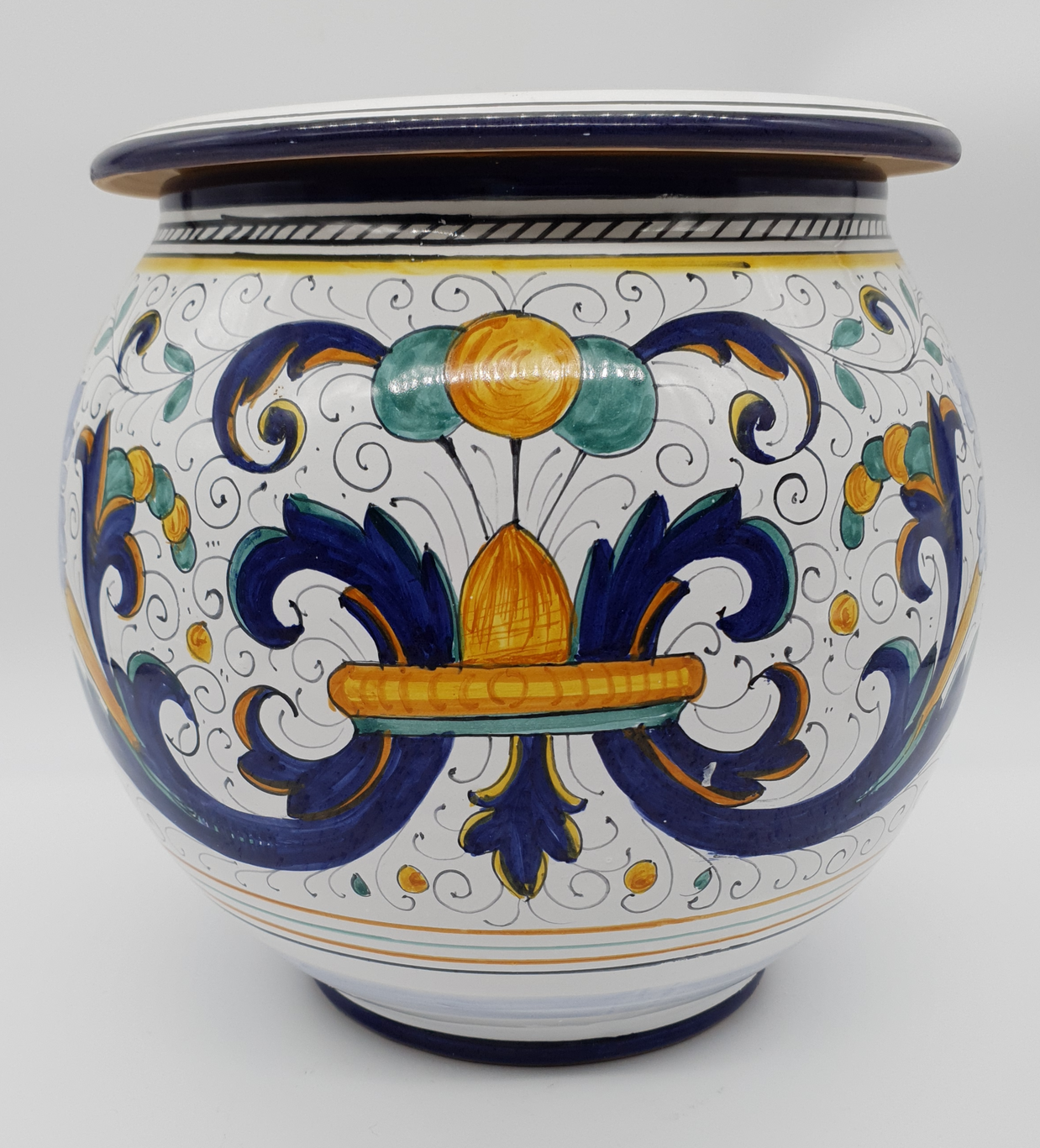 Porta Vaso Decoro Deruta