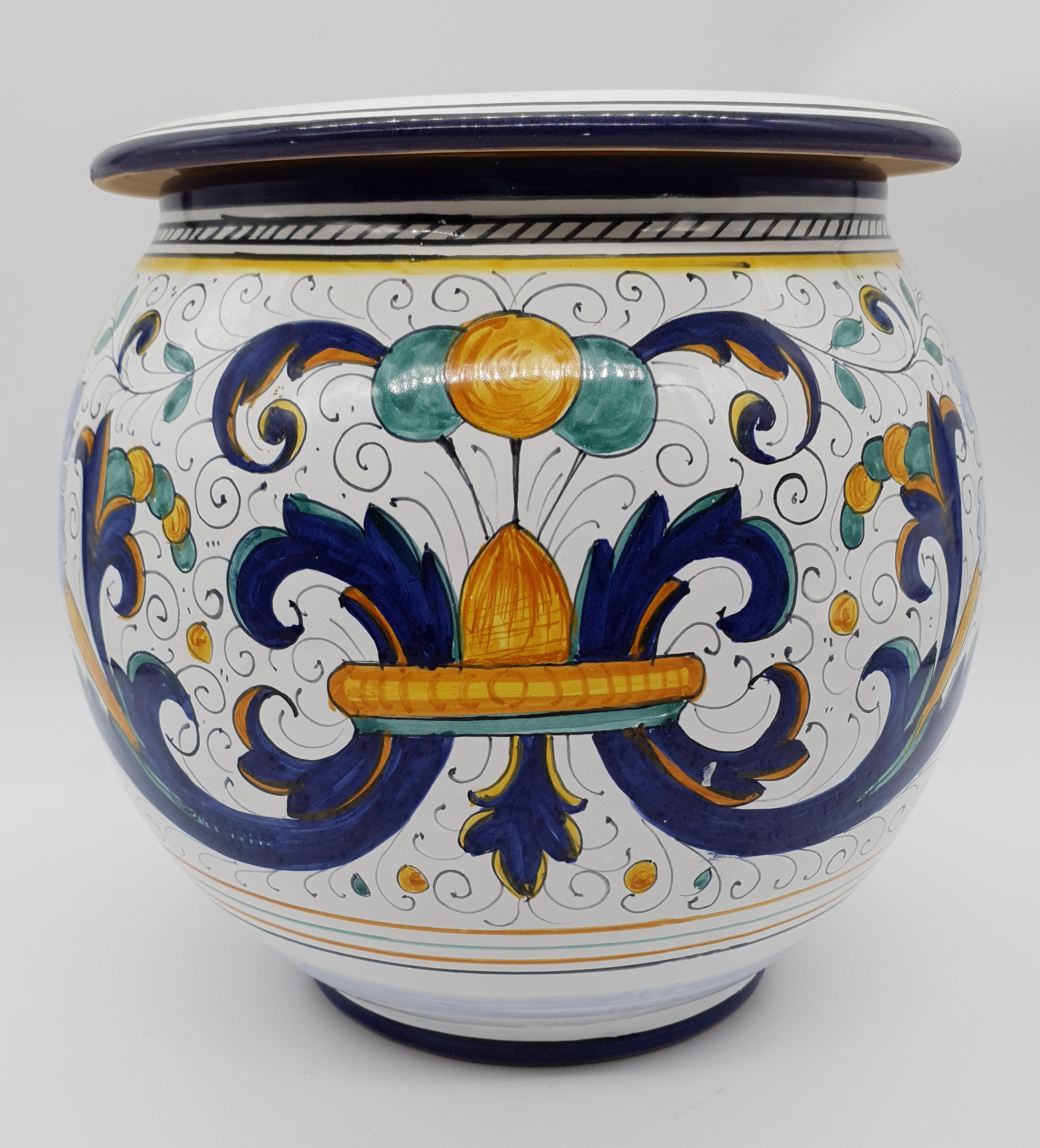 Porta Vaso Decoro Deruta