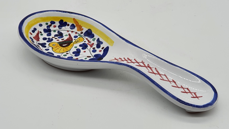 Ladle Or Spoon Holder With Colorful Arabesque Decoration