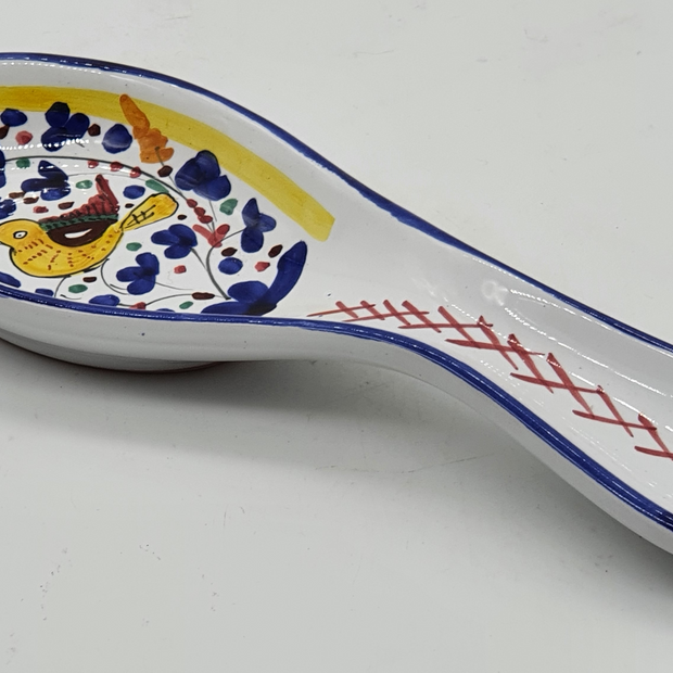 Ladle Or Spoon Holder With Colorful Arabesque Decoration