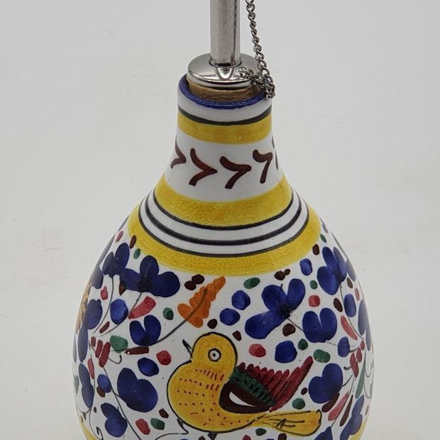 Oil Cruet Colored Arabesque Decor