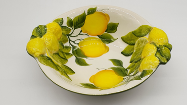  Large Bowl Relief Lemon Decor