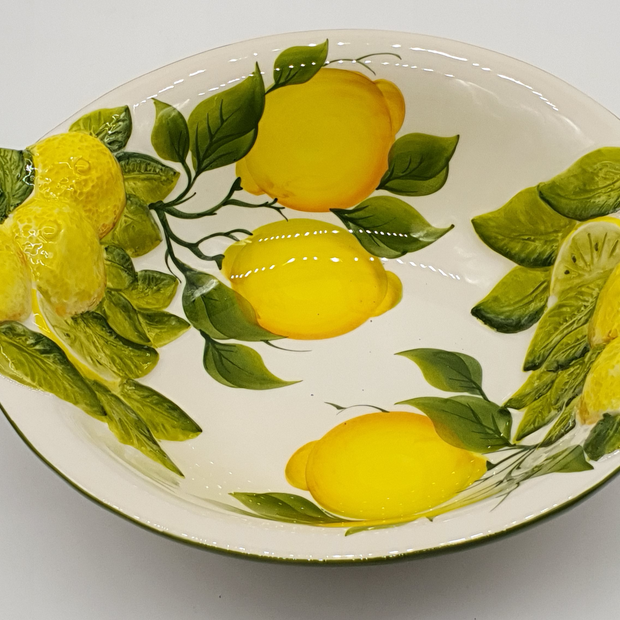 Bolo Ciotola Grande Decoro Limone Rilievo
