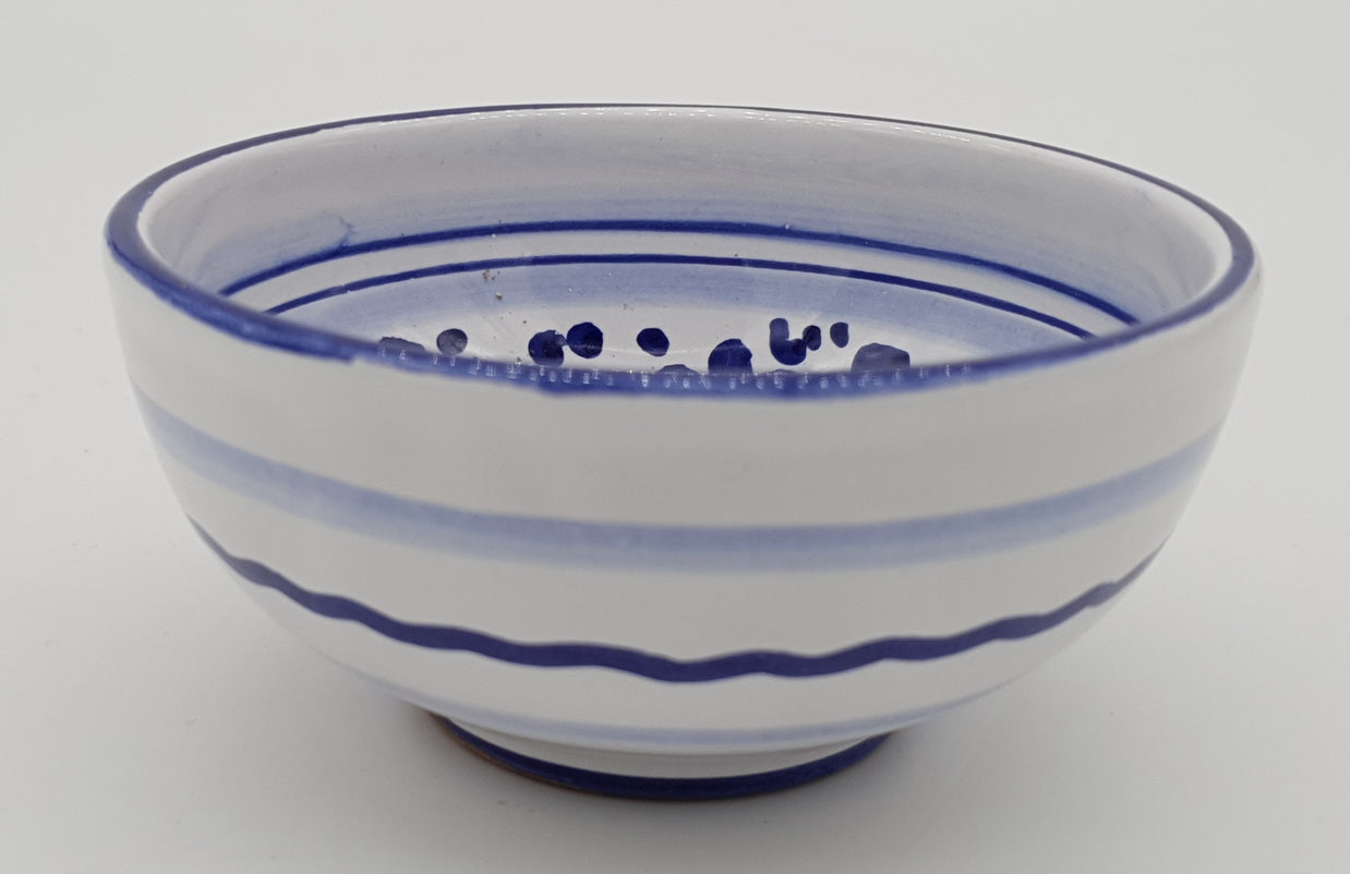 Bolo Ciotola Decoro Arabesco Blu