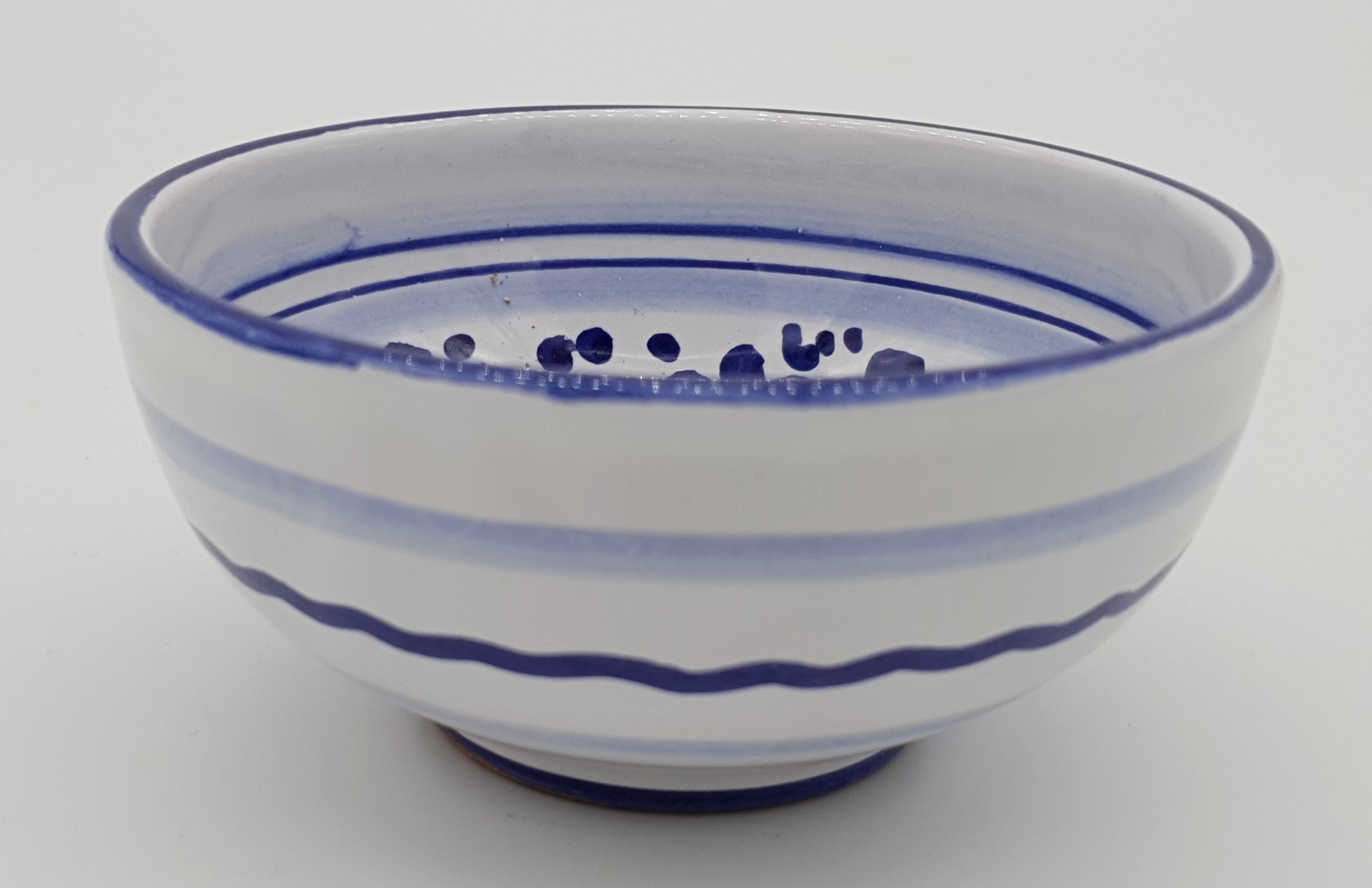 Bolo Ciotola Decoro Arabesco Blu