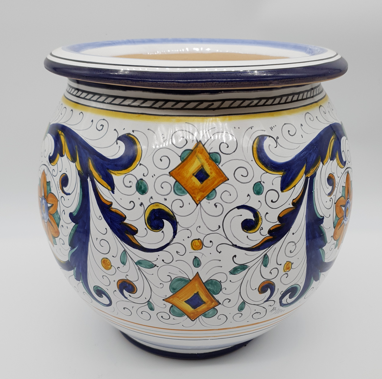 Porta Vaso Decoro Deruta