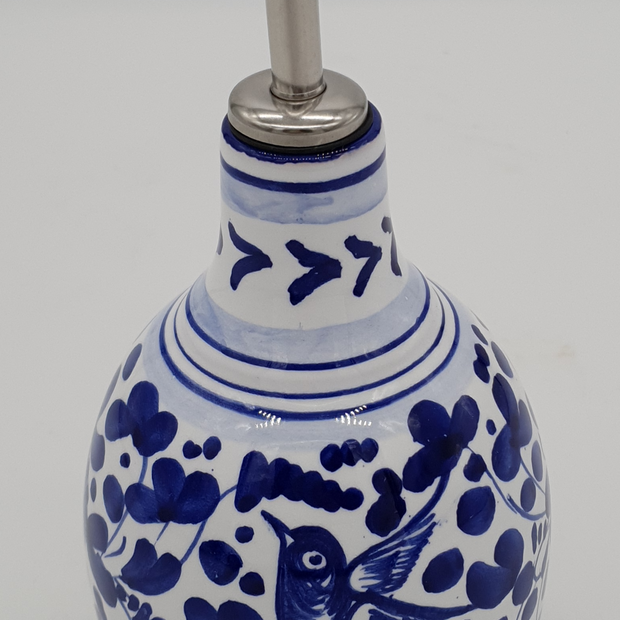 Oil Cruet Blue Arabesque Decor