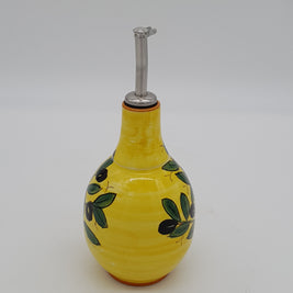 Ampolla Olio Decoro Olive Fondo Giallo