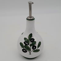 Olive Oil Cruet White Background