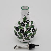 Olive Oil Cruet White Background