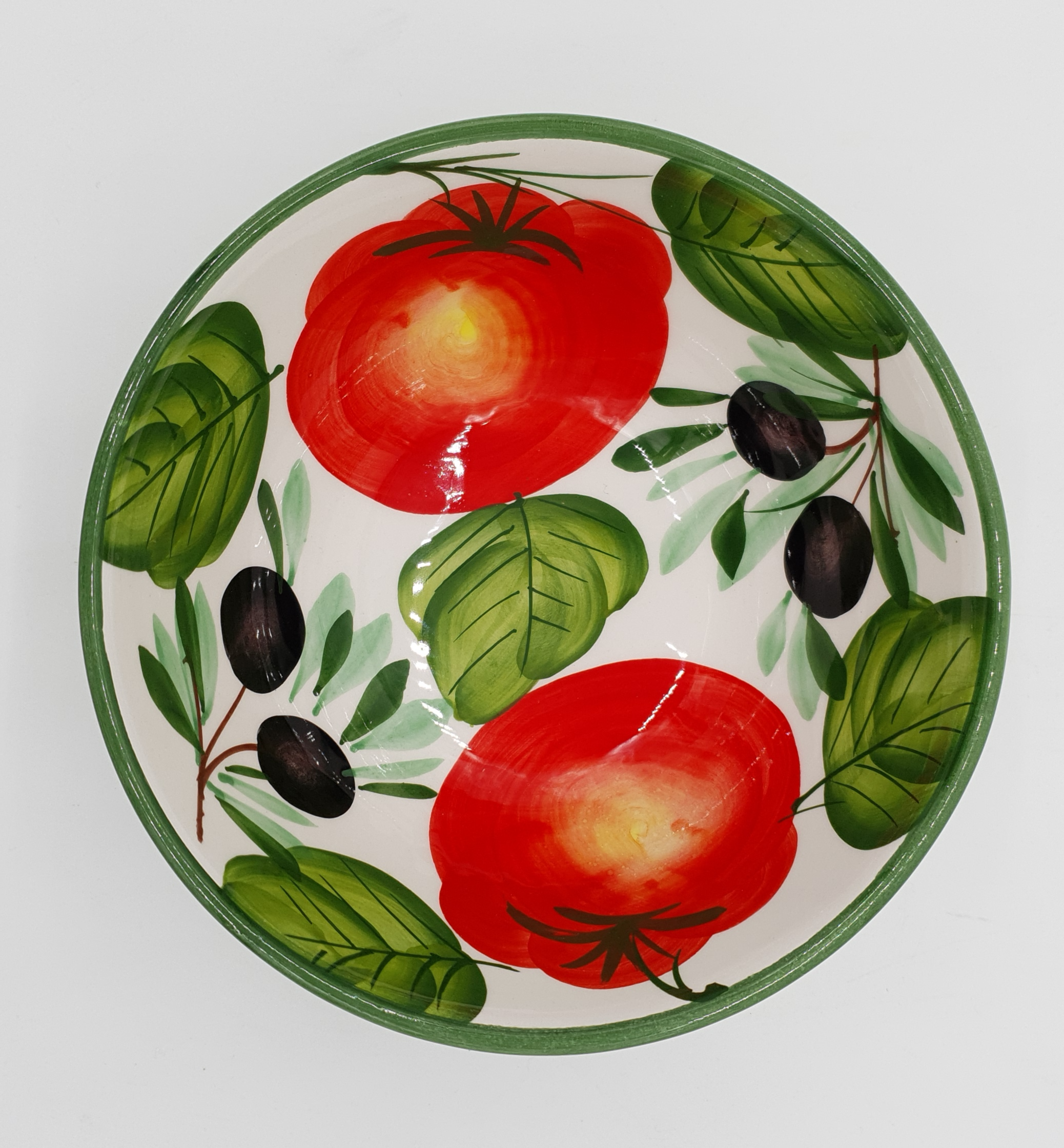 Bowl with Tomatoes And Olives Decoration