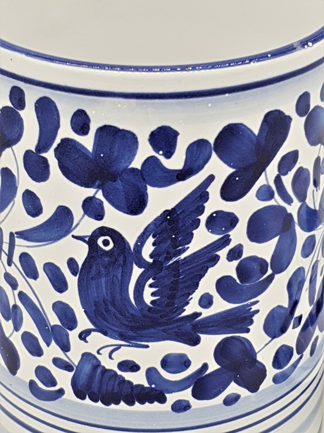 Barattolo Decoro Arabesco Blu