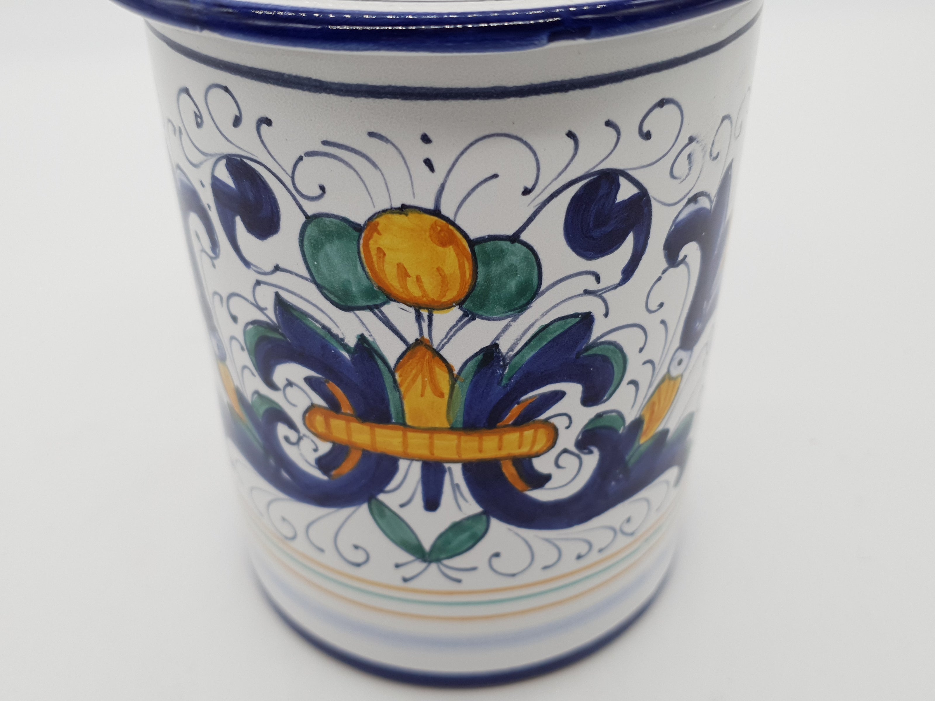 Jar With Lid Deruta Decor
