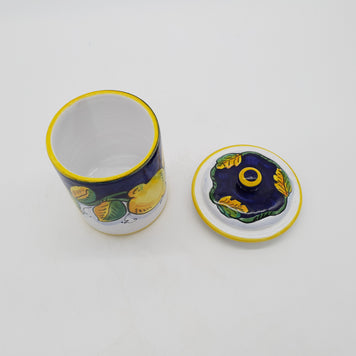 Barattolo con Coperchio Decoro Limone Gambino