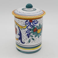 Barattolo Con Coperchio Decoro Raffaellesco