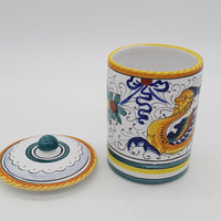 Barattolo Con Coperchio Decoro Raffaellesco