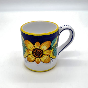 Bicchiere/Mug Con Manico Decoro Girasole Gambino