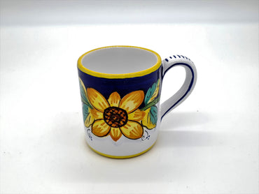 Bicchiere/Mug Con Manico Decoro Girasole Gambino