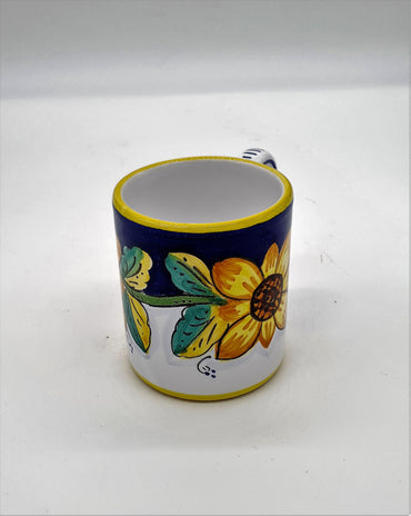 Bicchiere/Mug Con Manico Decoro Girasole Gambino