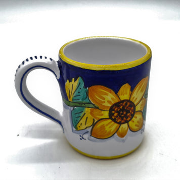 Bicchiere/Mug Con Manico Decoro Girasole Gambino