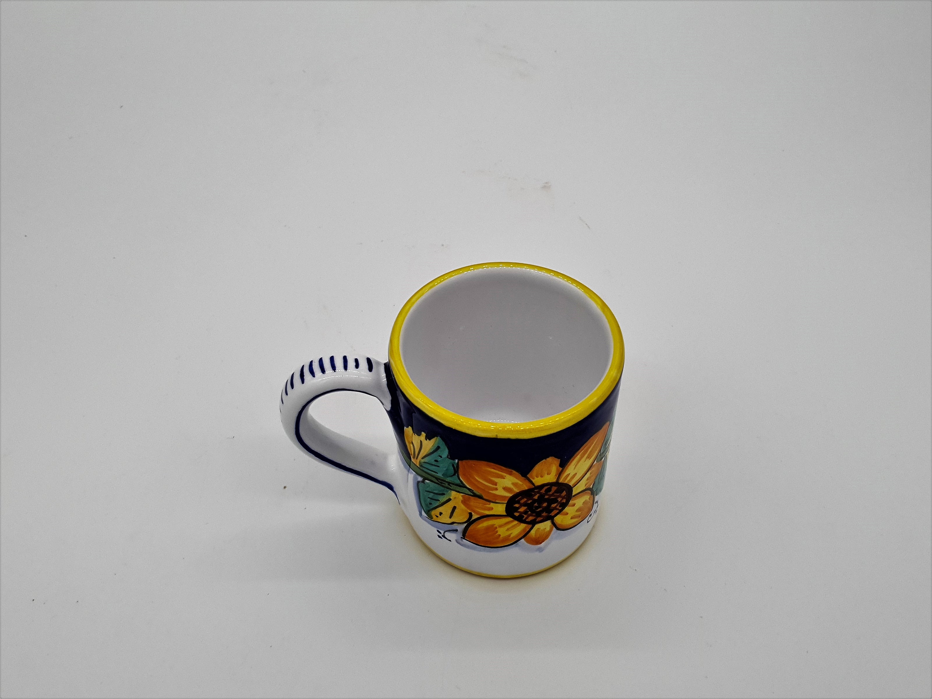 Bicchiere/Mug Con Manico Decoro Girasole Gambino