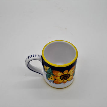 Bicchiere/Mug Con Manico Decoro Girasole Gambino